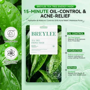 natural plant extract face mask tea tree energy mask