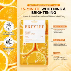 natural plant extract face mask orange energy mask