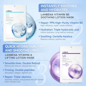 vitamin lotion mask soothing moisturizing