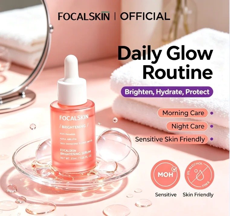 fade spots brightening serum daily glow routine