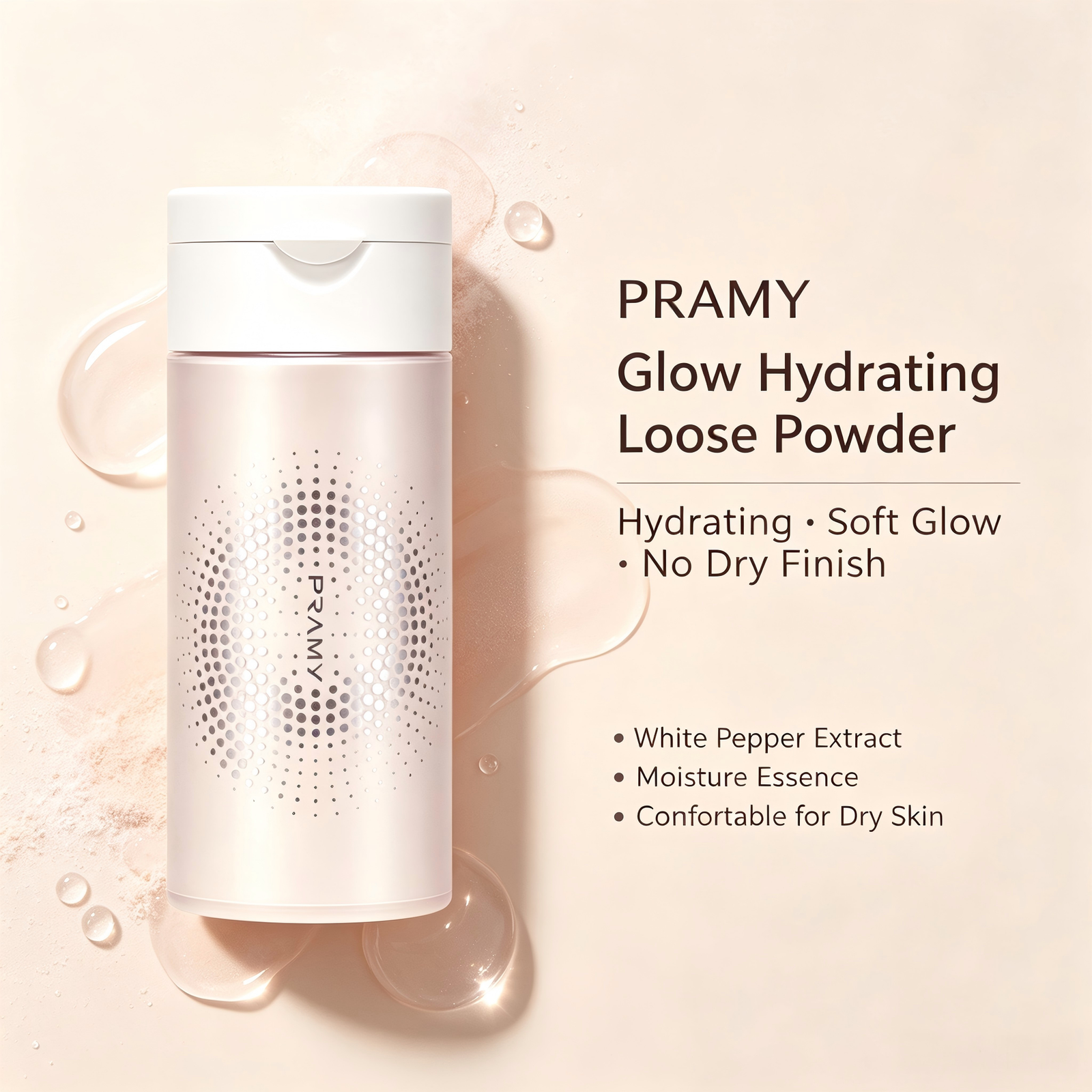 white bottle glow hydrating loose powder white bottle glow hydrating loose powder