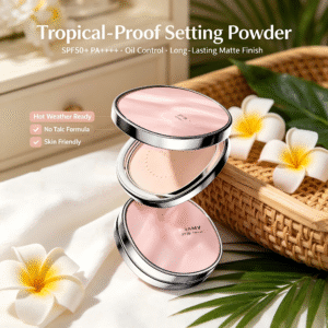 clear sunscreen setting powder compact skin friendly