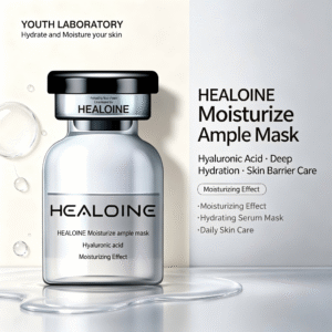 HEALOINE Ampoule Mask Collection,  Hyaluronic Hydrating / Collagen Firming / Glutathione Brightening, Daily Facial Mask