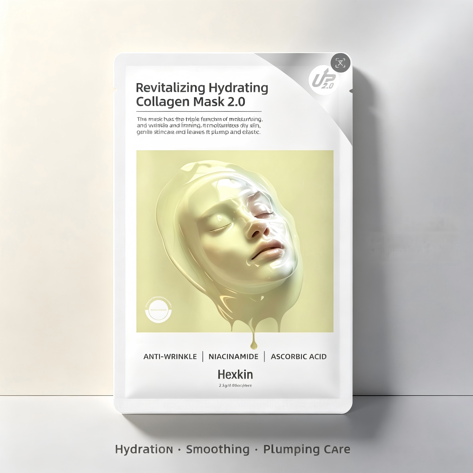 panthenol collagen sheet mask with anti-wrinkle
