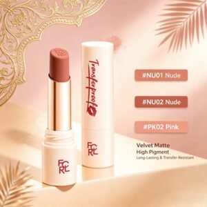 FOCALLURE FA-L46 Lasting Matte Lipstick, Velvet Matte, High Pigment, Long-Lasting, Transfer-Resistant, Moisturizing, 3 Shades